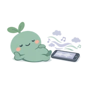 Sprig illustration for calming sounds