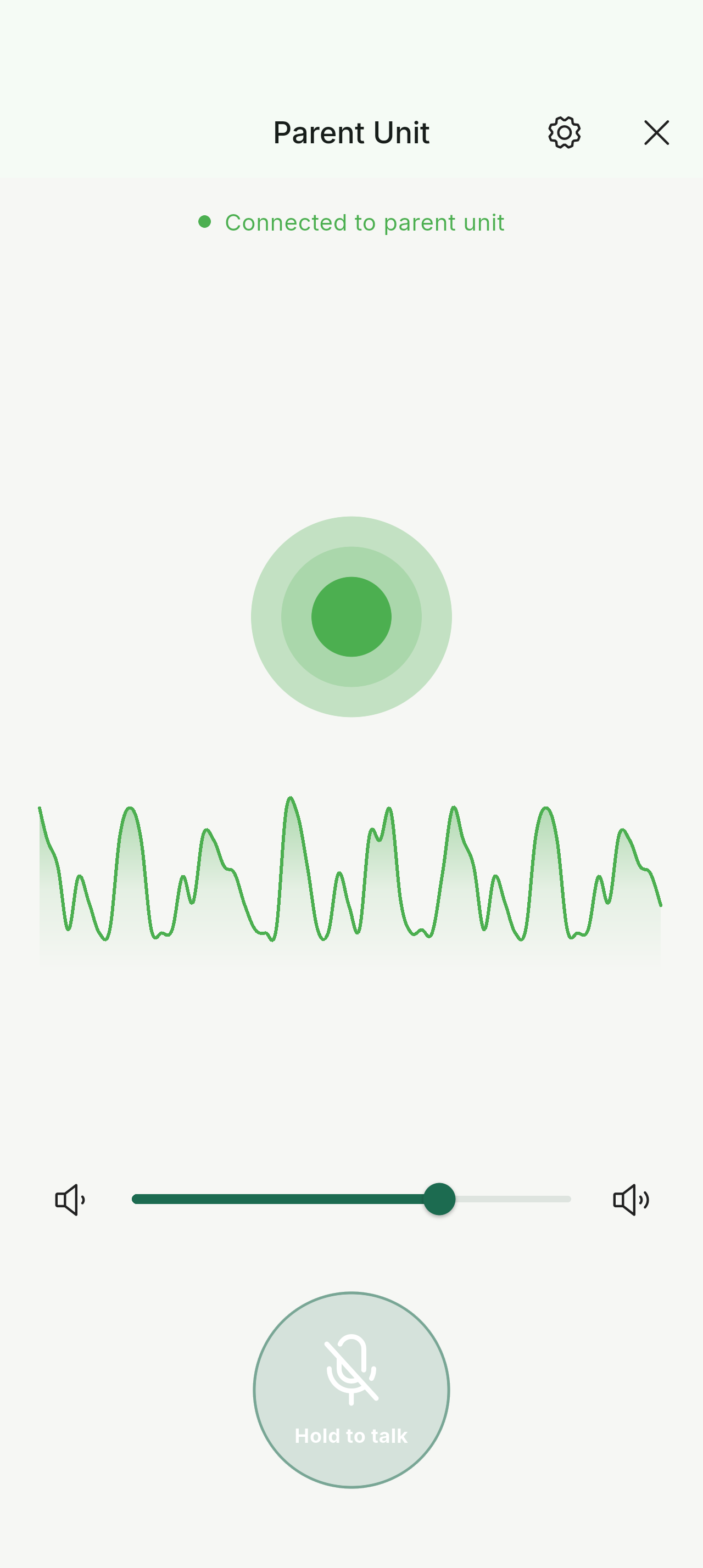 Vaava baby monitor parent-unit screen